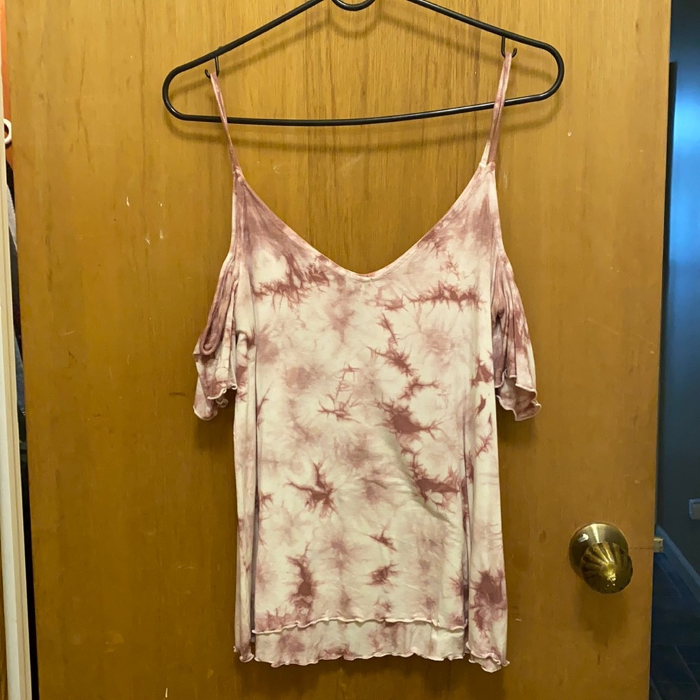 American Eagle tie-dye open shoulder tank